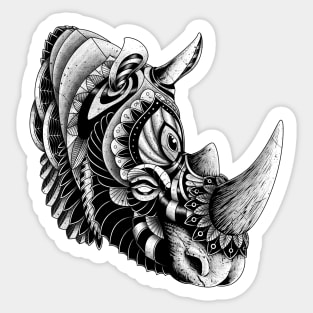 Rhino Ornate Sticker